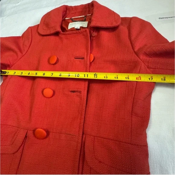 Banana Republic Red Double-Breasted Women's Jacket XS - Picture 8 of 12